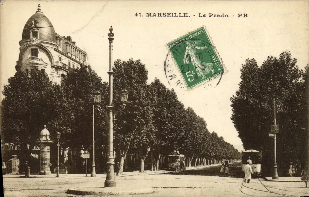 Marseille - Le Prado - PB — editor PB, n° 41 - Frente