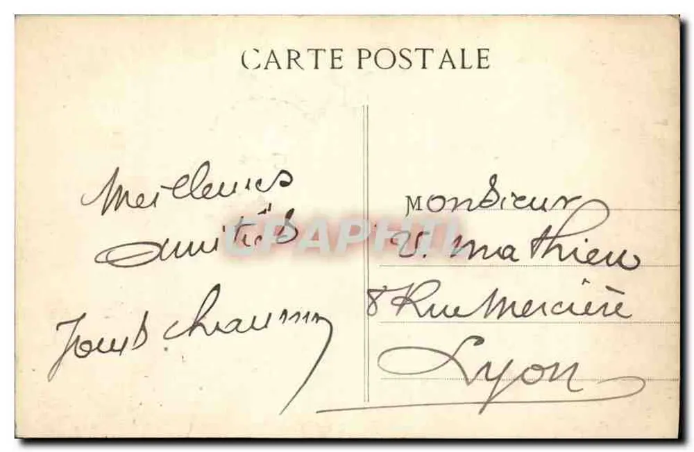 Marseille - Le Prado - PB — editor PB, n° 41 - Verso