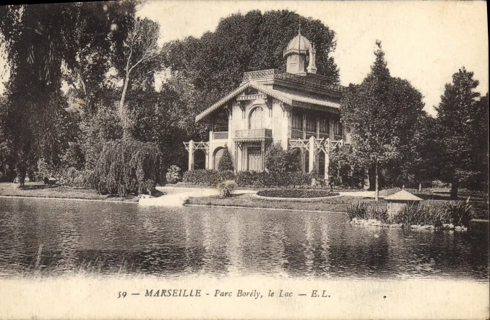 Marselha - Parque Borély, o Lago — E.L. n°59 - Frente