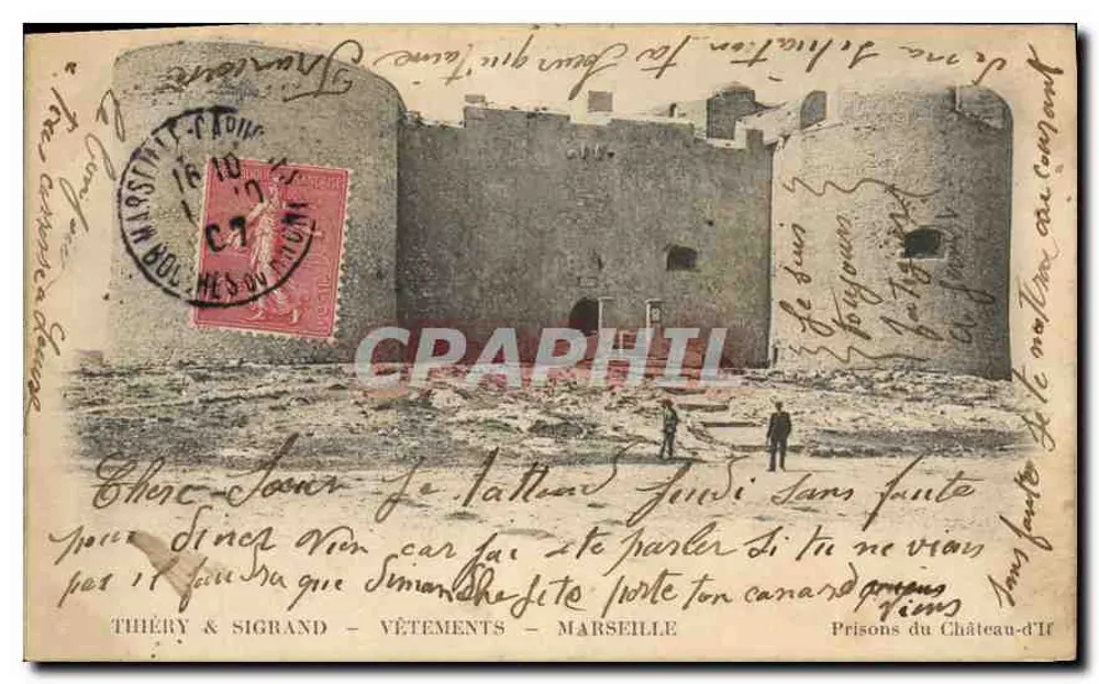 Gefängnisse des Schlosses If — Marseille — Thiéry & Siggrand - Vorderseite