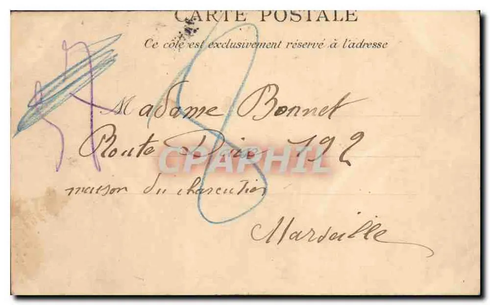 Gefängnisse des Schlosses If — Marseille — Thiéry & Siggrand - Rückseite
