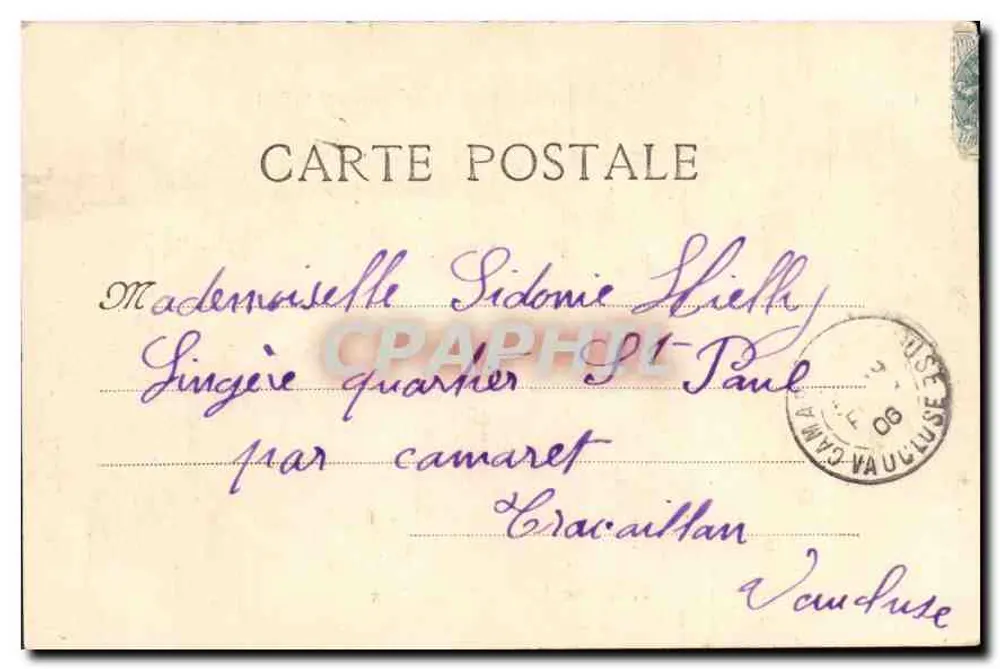 Marselha - A Porta de Aix — Arco da vitória comemorativo — editor não identificado, n° 2 - Verso