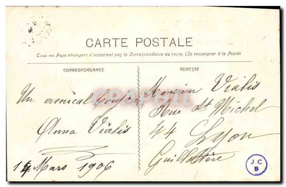 Marseille - O Palácio de Justiça — Edição Nouvelle Grévier, n°10 - Verso