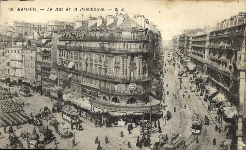 Marselha — A Rue de la République — Z. Z. — Cinematografia - Frente