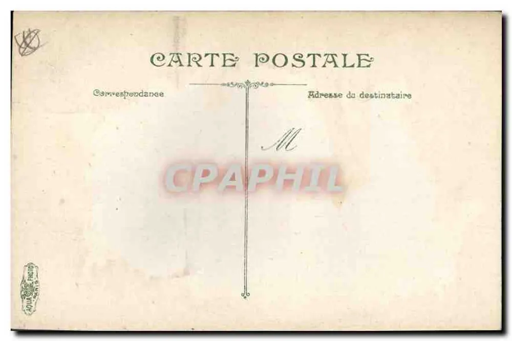 Marselha — A rua da República — editor A. & C. Arnoux, n° 2546 - Verso