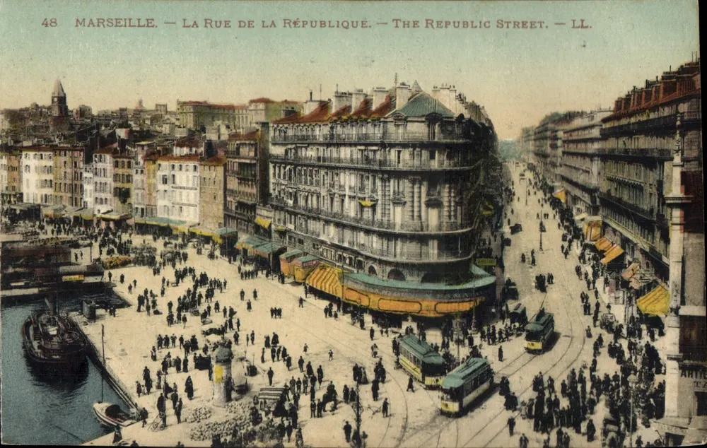 Marselha — A Rue de la République — LL. - Frente