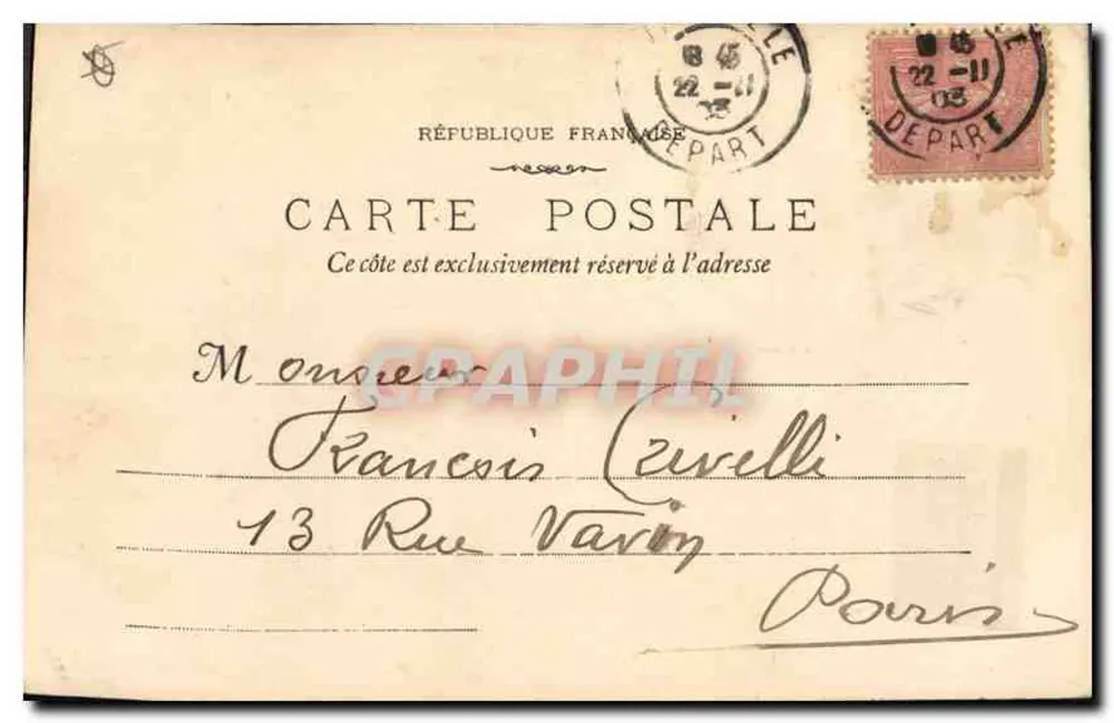 Marseille - A Rue de la République — Fototipia E. Lacour, rue Thubaneau, n°1 - Verso