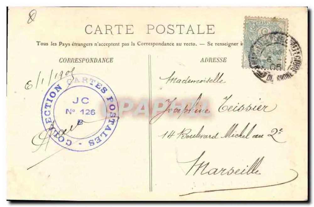 Marseille — A Rue de la République — LL. - Verso