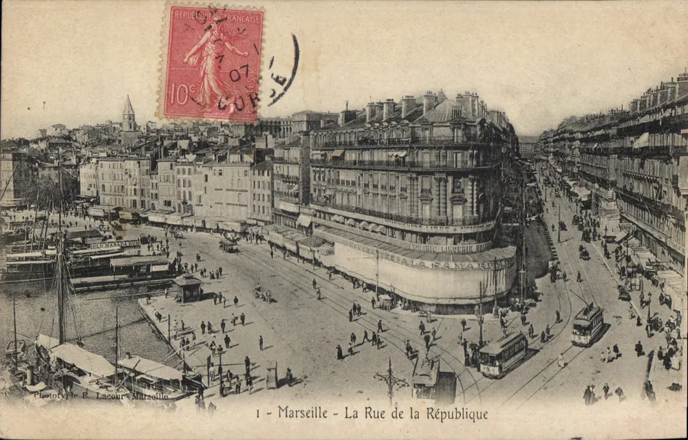 Marselha - A Rua da República — Fotografia R. Lacour — n°1 - Frente