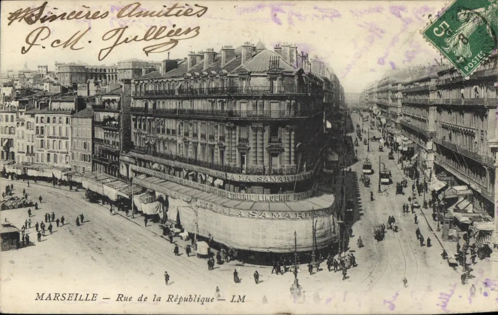 Marselha — Rue de la République — LM — Estabelecimento Samaritain - Frente