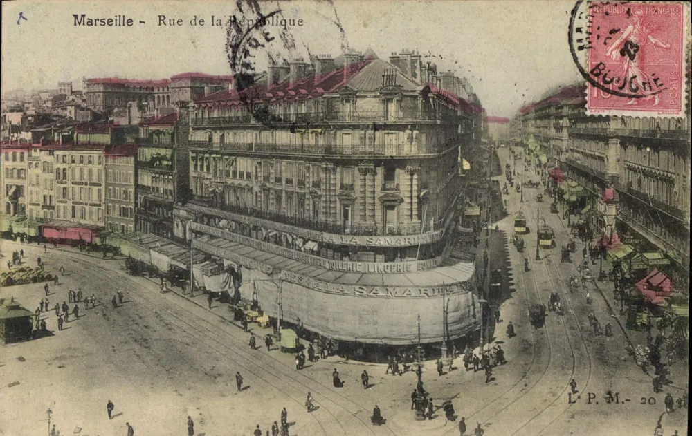 Marselha - Rue de la République — vista da Samaritaine — L.P.M. - 20 - Frente