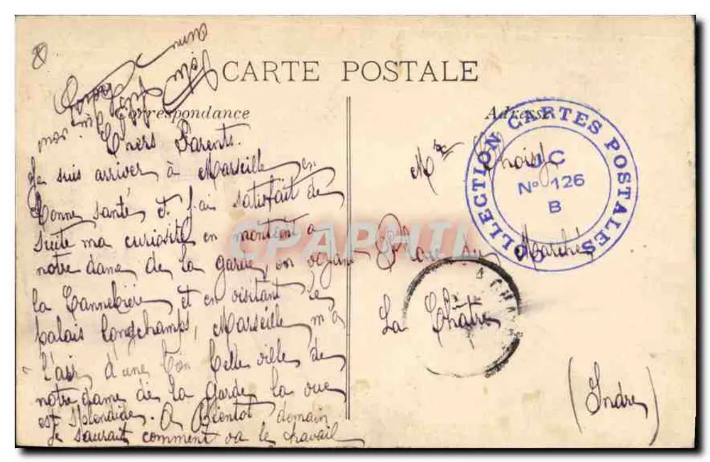 Marselha - Rue de la République — vista da Samaritaine — L.P.M. - 20 - Verso
