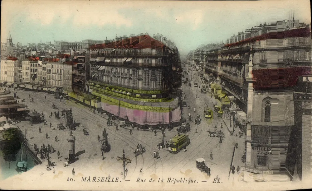 Marseille — Rue de la République — Editora EL, n°20 - Frente