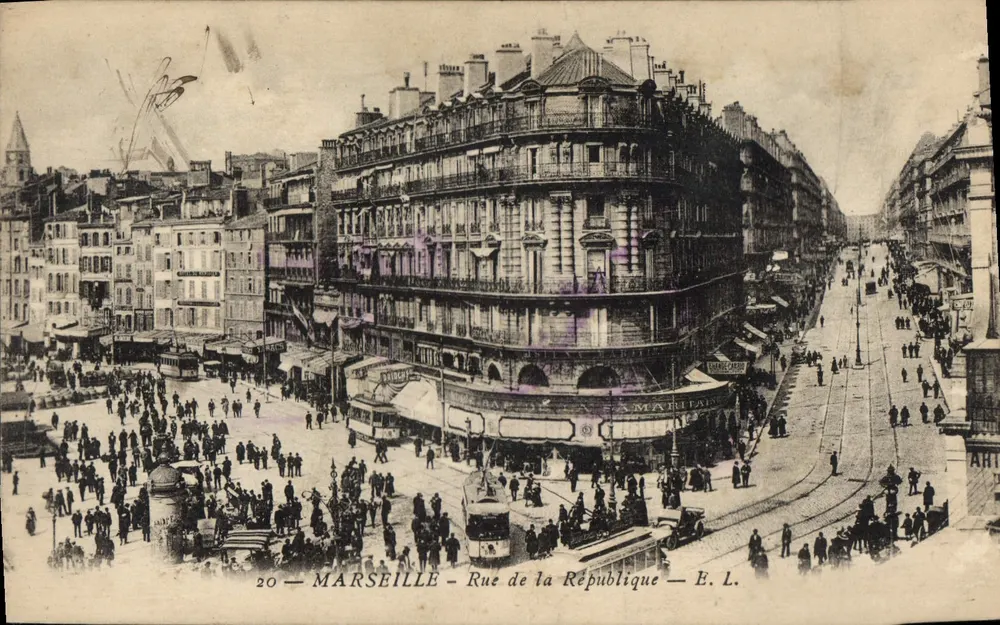 Marseille — Rue de la République — E. L. n°20 - Frente