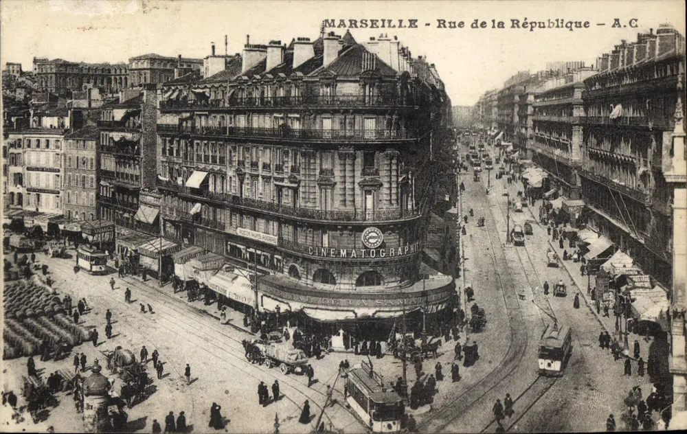 MARSEILLE - Rue de la République — A.C. — Cinématographique de la Santé - Frente