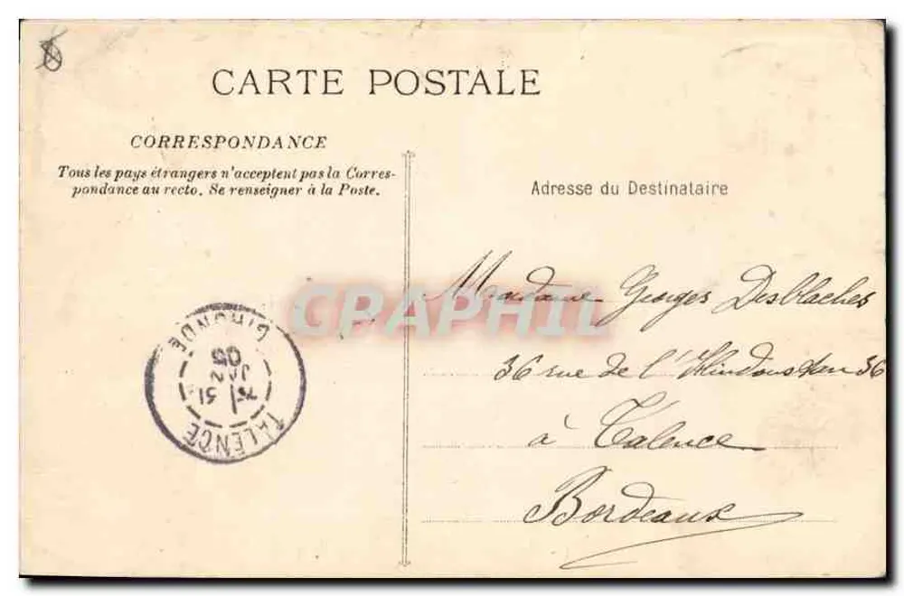 Marseille - A Rue de la République — Fototipia E. Lacour — n°1 - Verso