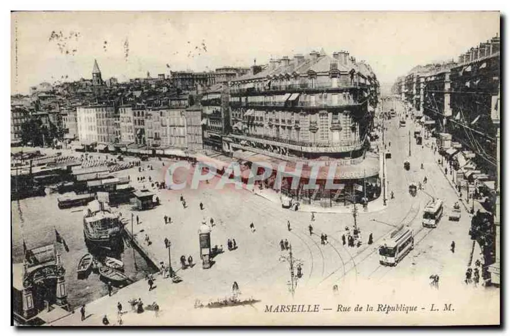 Marselha — Rue de la République — L. M. - Frente