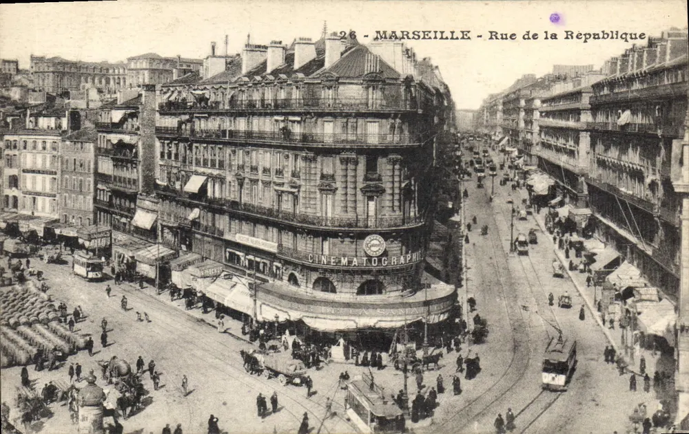 MARSEILLE - Rue de la République — Cinématographie — Editor não identificado, n° 26 - Frente