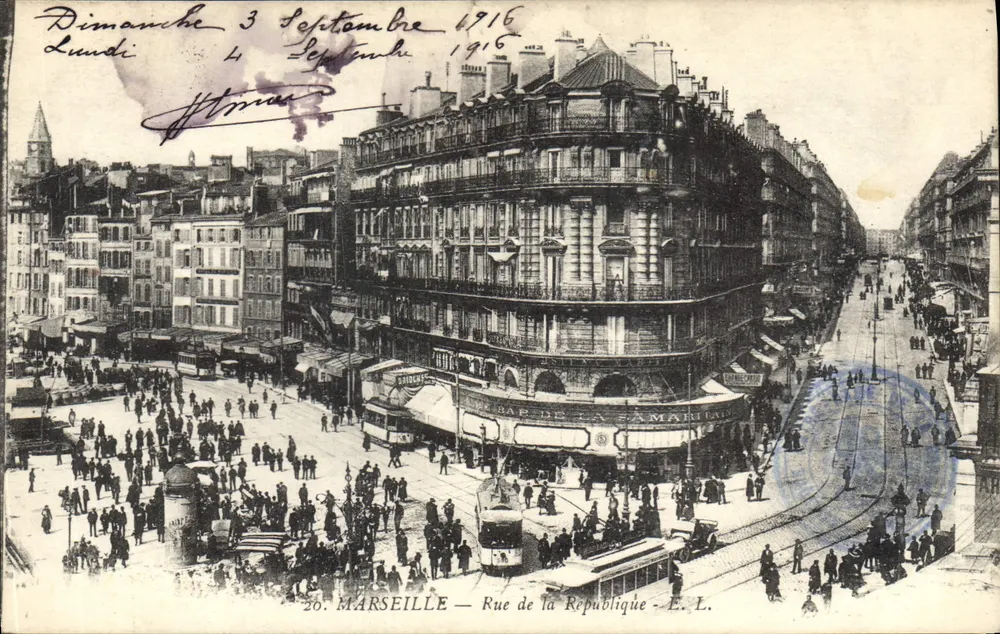 Marseille — Rue de la République — E. L. - Frente
