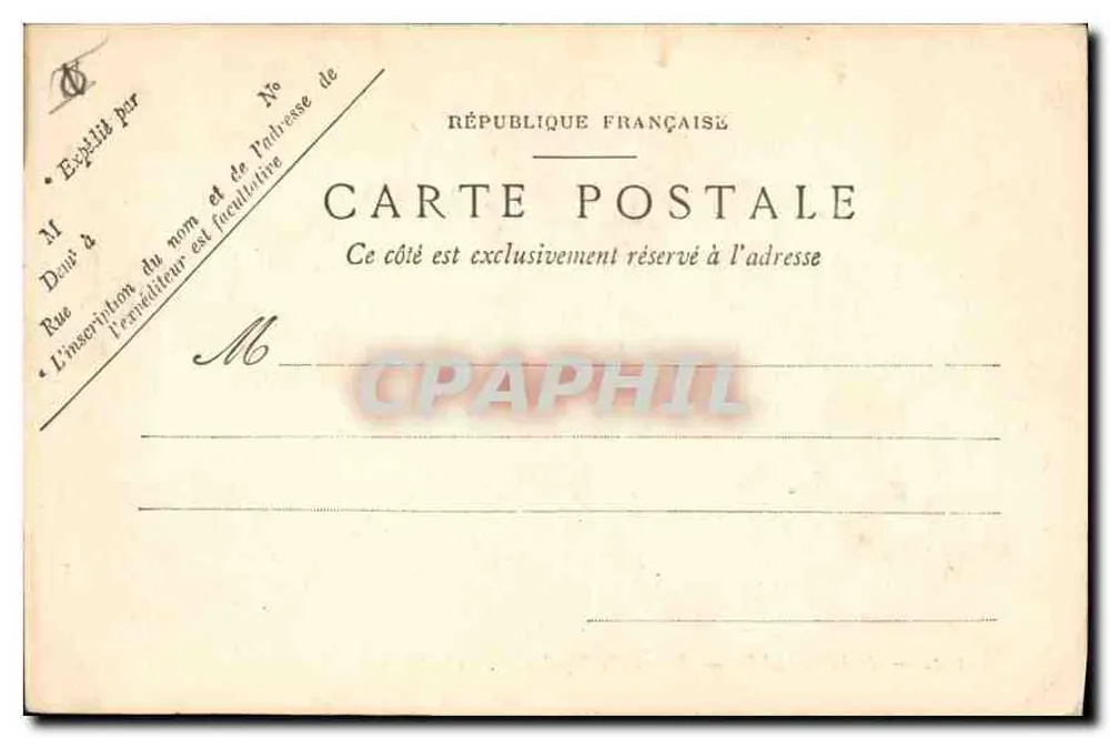 Marselha — Rue de la République — P. R. n°112 - Verso