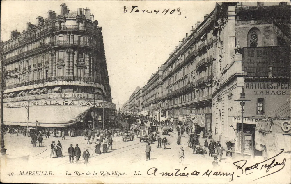 Marselha — A Rua da República — LL. n°49 - Frente