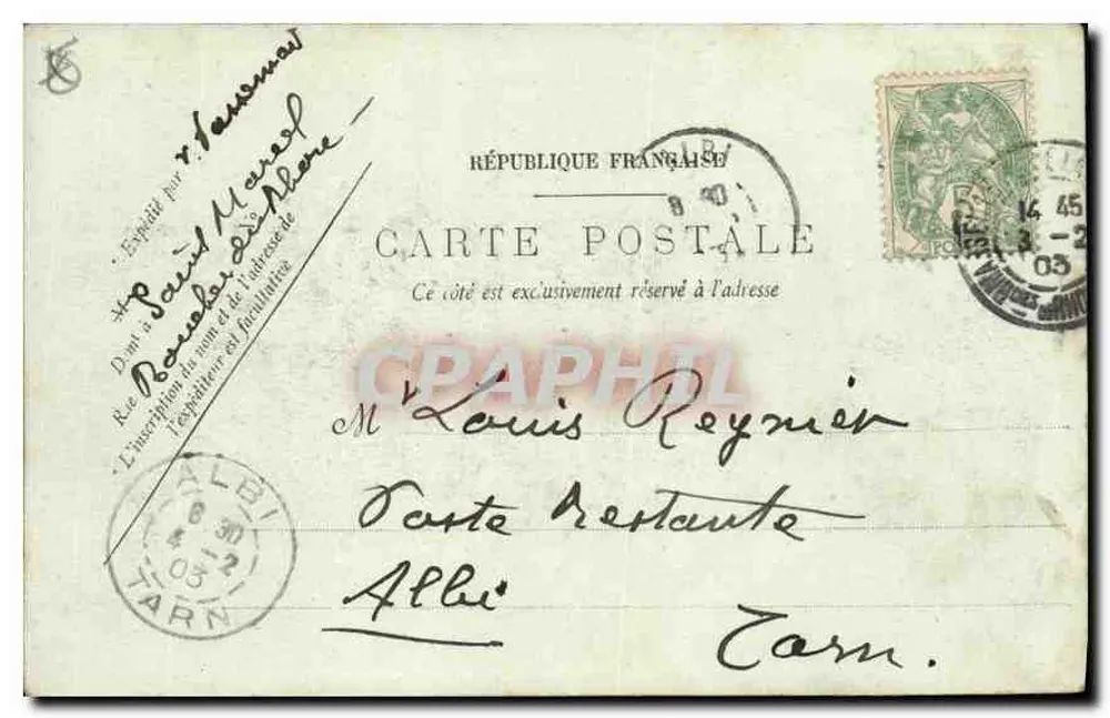 Marselha — A Rua da República — LL. n°49 - Verso