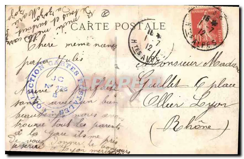 Marselha — Rue de la République — L. M. - Verso