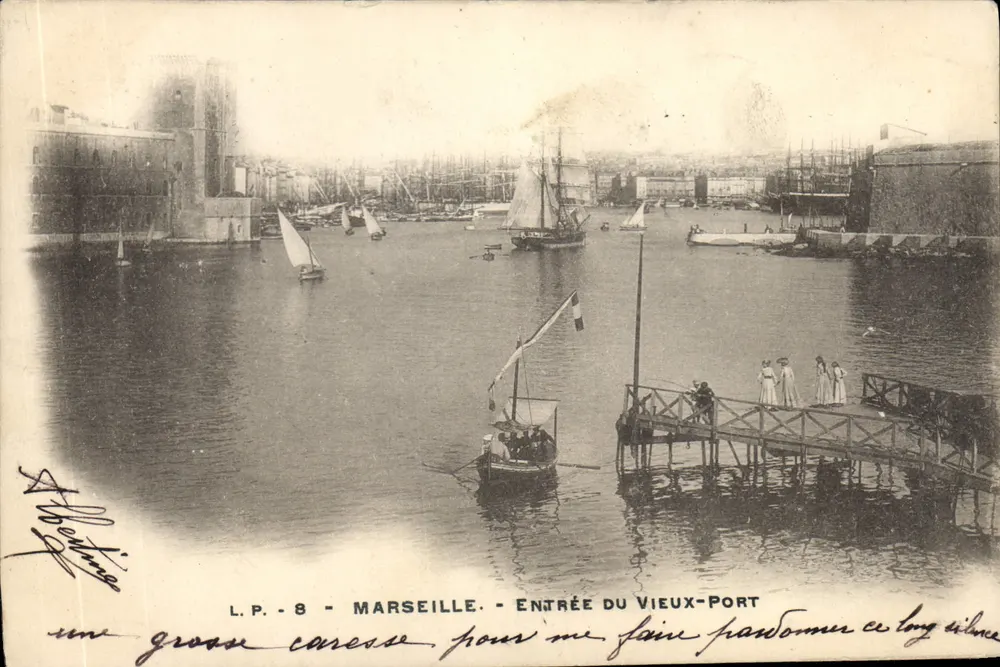 Marseille — Eingang zum Vieux-Port — L.P. 8 - Vorderseite