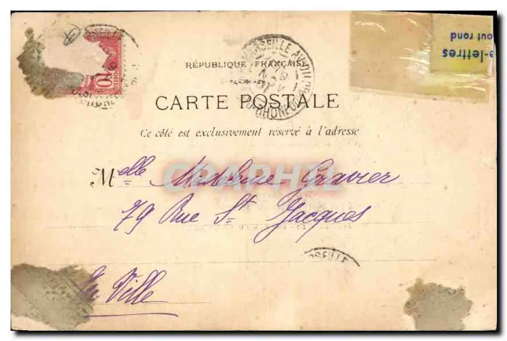 Marseille — Entrée du Vieux Port — N.G. Éditeur - Rückseite