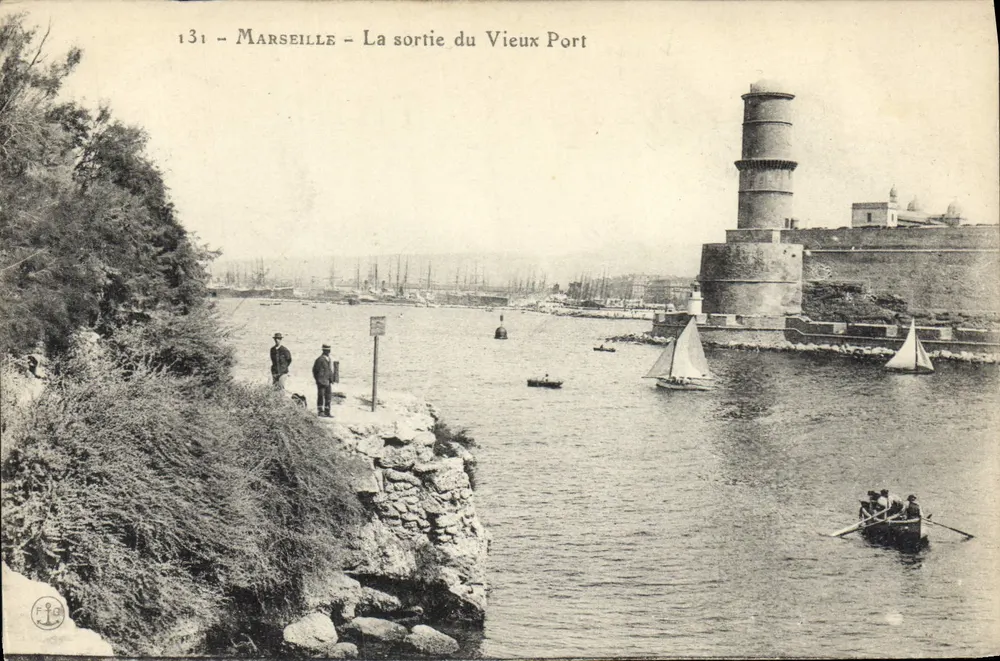 Marseille — Ansicht des Alten Hafens — Verlag F. G. (Nr. 131) - Vorderseite