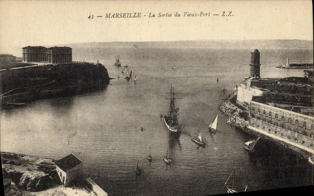MARSEILLE - Ansicht der Ausfahrt des Vieux-Port — Z.Z. — n°43 - Vorderseite