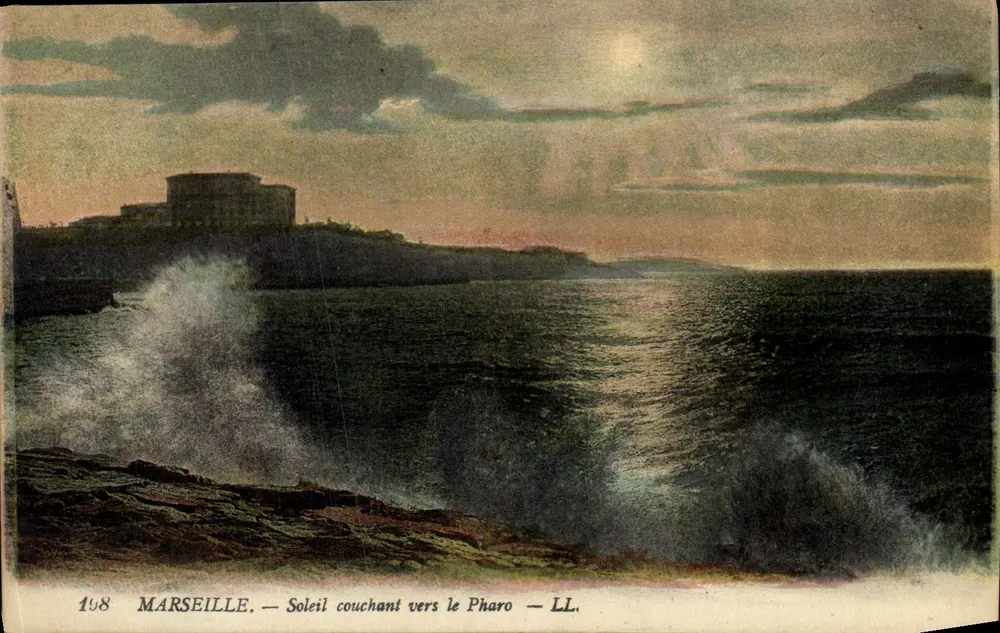 Marseille — Pôr do sol em direção ao Farol — LL. n° 198 - Frente
