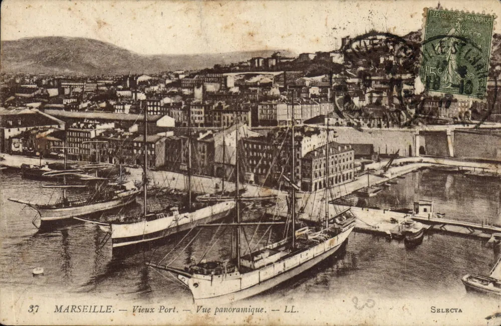 Marseille — Vieux Port — Panoramablick — LL. — Selecta - Vorderseite