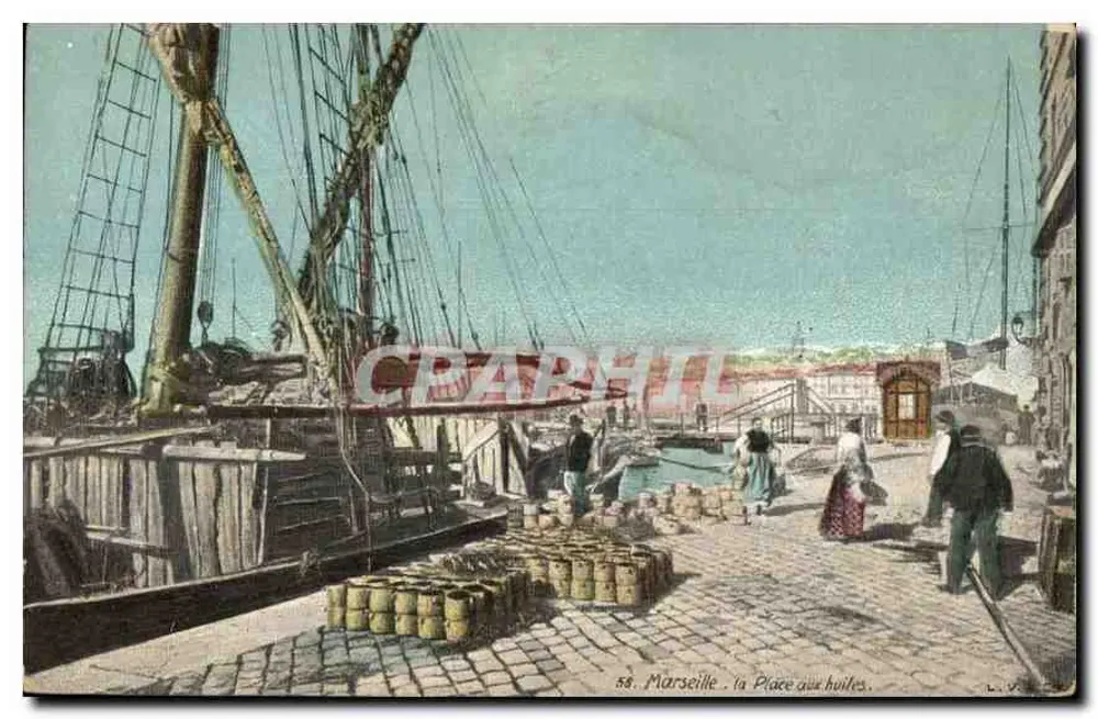 Marseille - Die Ölplattform — L. V. — n° 58 - Vorderseite
