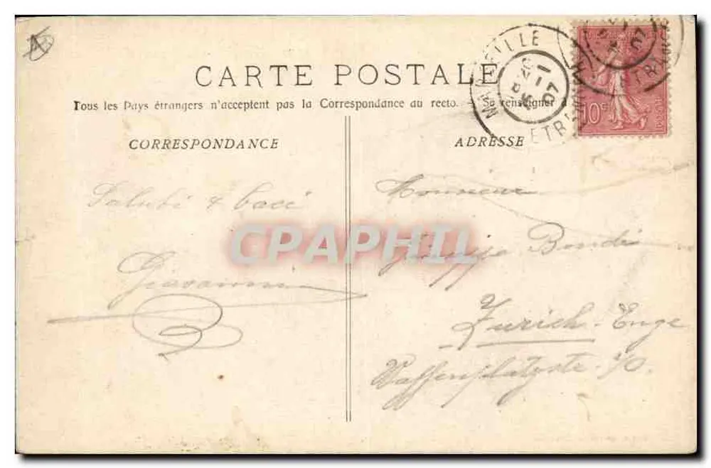 Marseille — Blick auf den Hafenkai — Verlag E. Lacour, Nr. 3520 - Rückseite