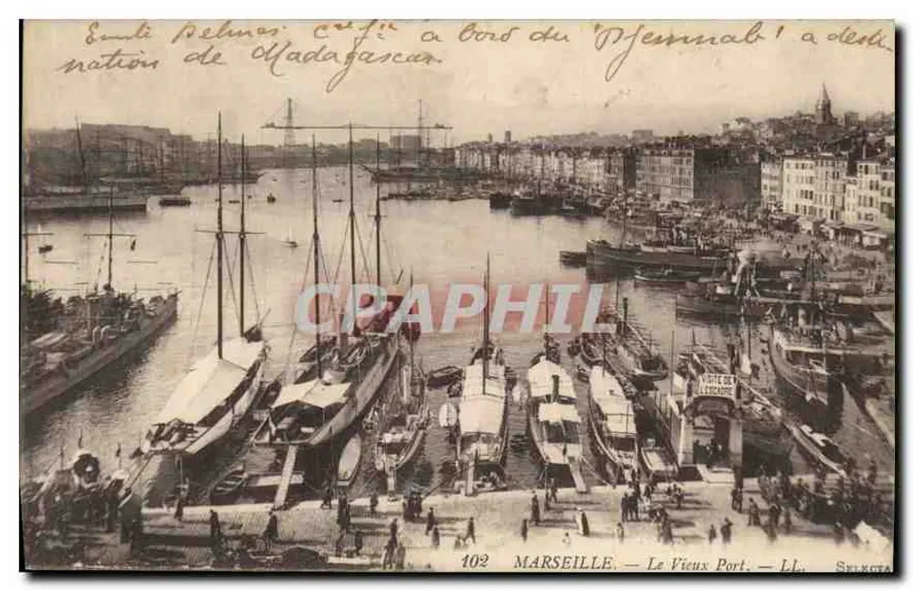 Marseille — Der alte Hafen — LL. Selecta — n°102 - Vorderseite