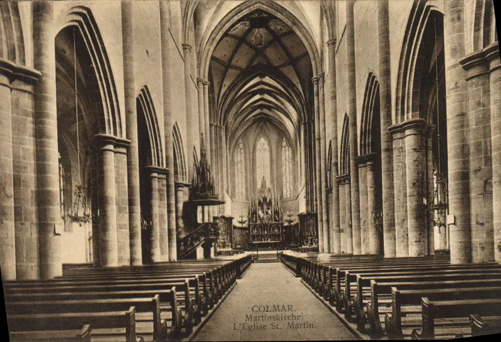 Colmar — St. Martinskirche — Kunstdruckerei E. Haitmann, Straßburg - Vorderseite