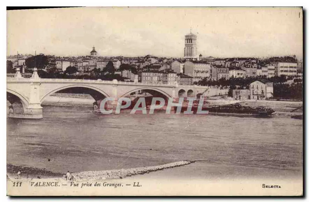 Valence — Visão tirada das Granges — Selecta - Frente