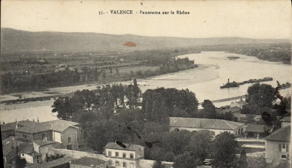 Valence - Panorama sobre o Ródano — 35. — Editor não identificado - Frente