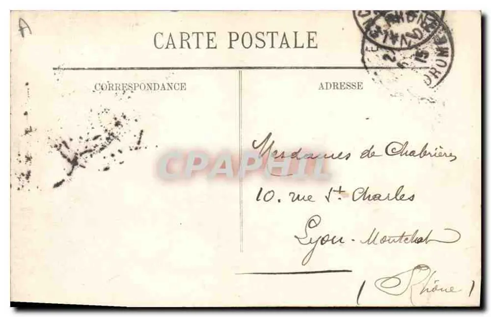 Valence — Avenida Gambetta e Estátua de Championnet — LL - Verso