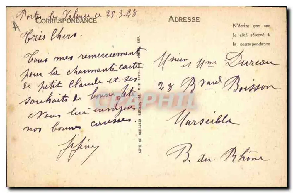 Valência — Vista tirada das Granges — LL, n°111 - Verso