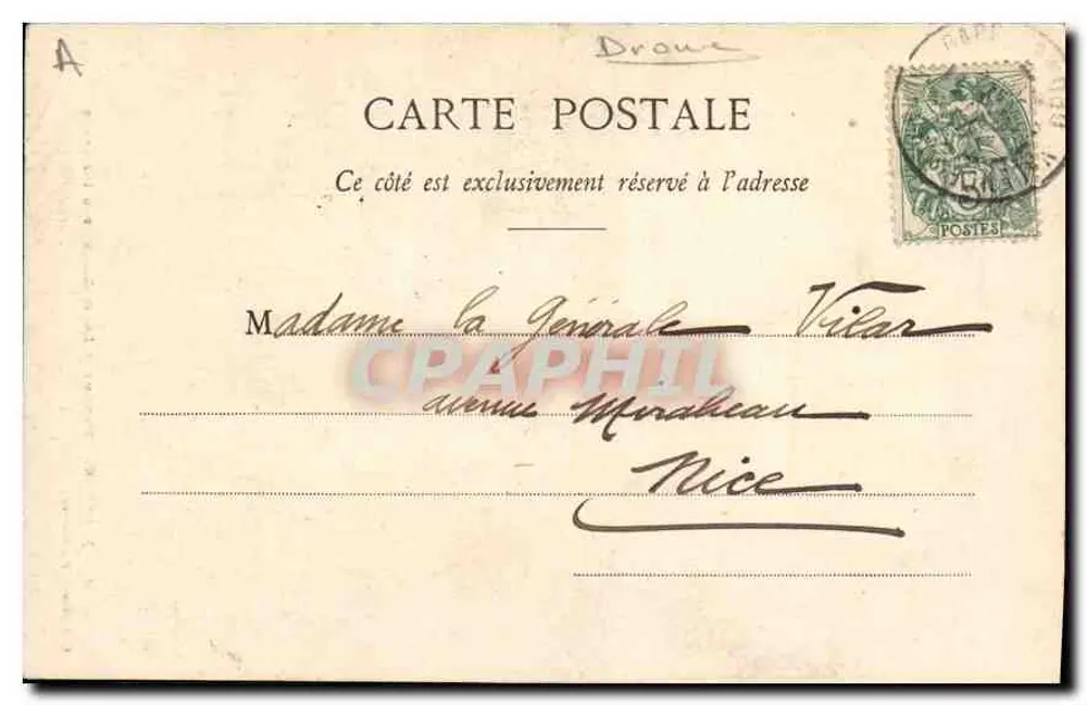 Valência - Monumento Louis Gallet por Injalbert — Coleção P. P., Valência - Verso