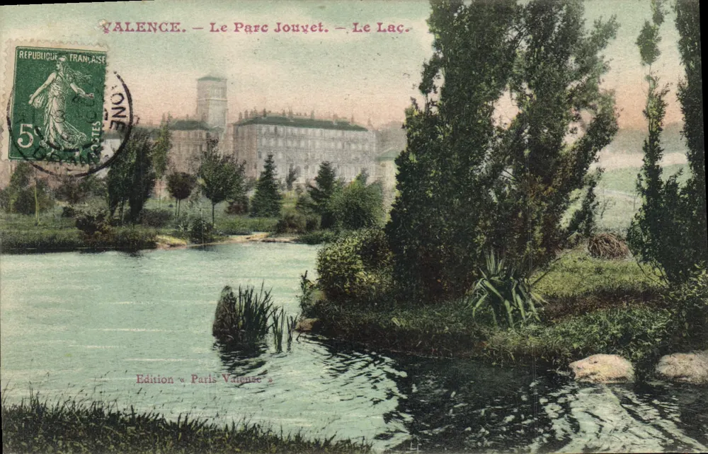 Valence — O Parque Jouyet — O Lago — Edição « Paris Valouse » - Frente