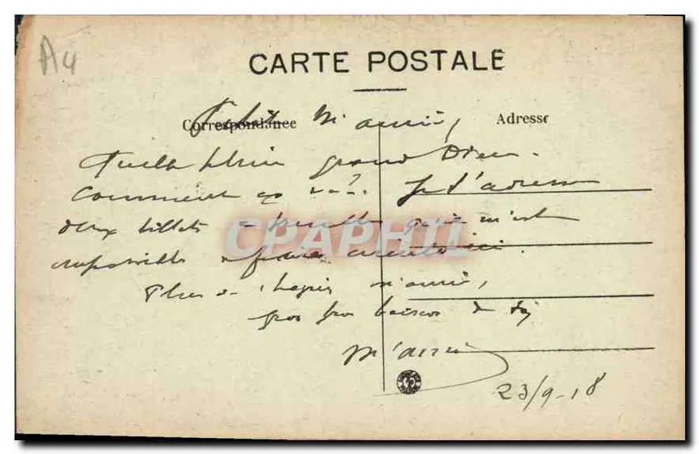 Valência — Avenida Gambetta — P.S.V. - Verso