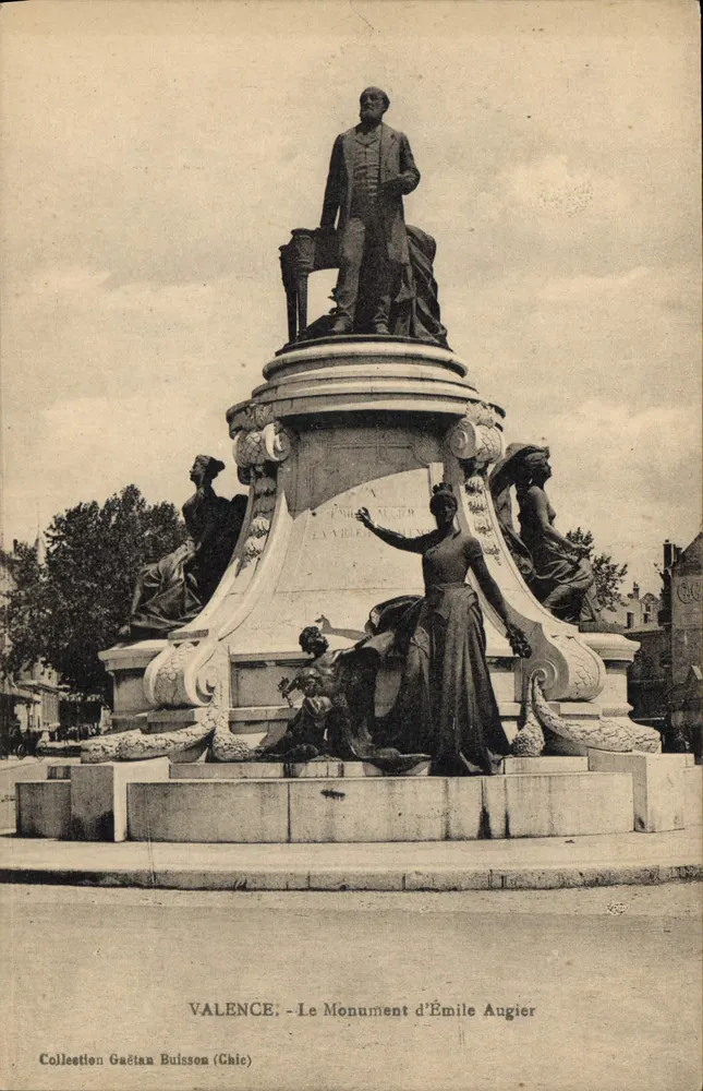 Valence - Pomnik Émile Augier — Zbiór Gaëtan Buisson (Chic) - Awers