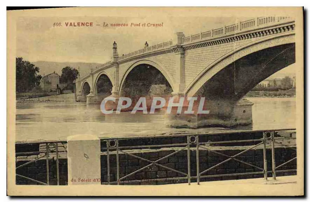 Valence — Der neue Brücke und Crugeiol — du Soieil d'O - Vorderseite