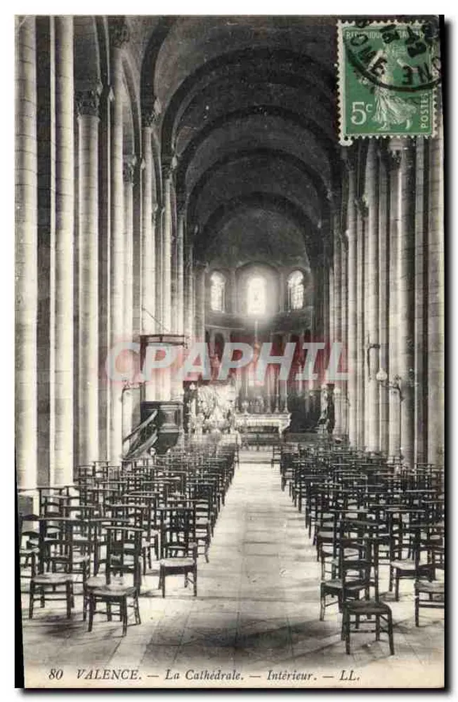 Valence — A Catedral — Interior — LL, n°80 - Frente