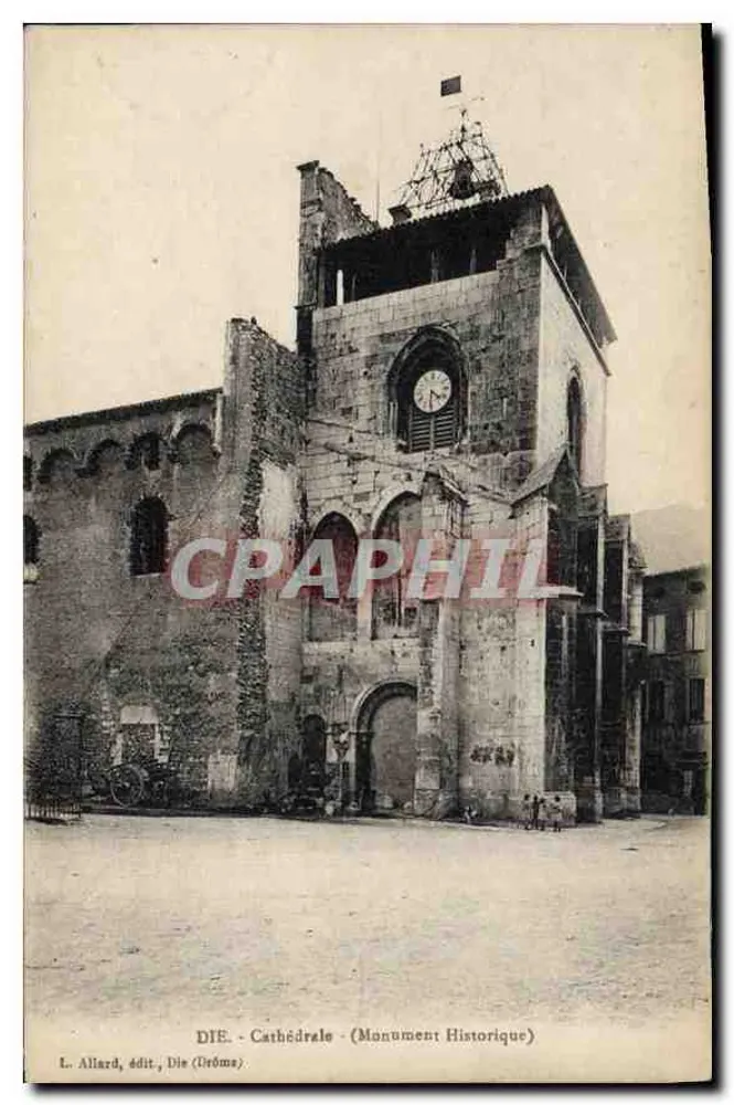 Die - Catedral (Monumento Histórico) — L. Allard, editor, Die (Drôme) - Frente