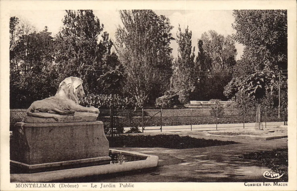 Montélimar (Drôme) — Öffentlicher Garten — Combier Imp. Macon - Vorderseite