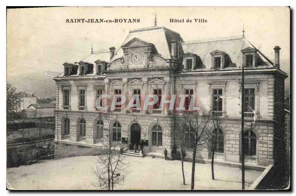 Saint-Jean-en-Royans — Rathaus — Antike Ansichtskarte - Vorderseite